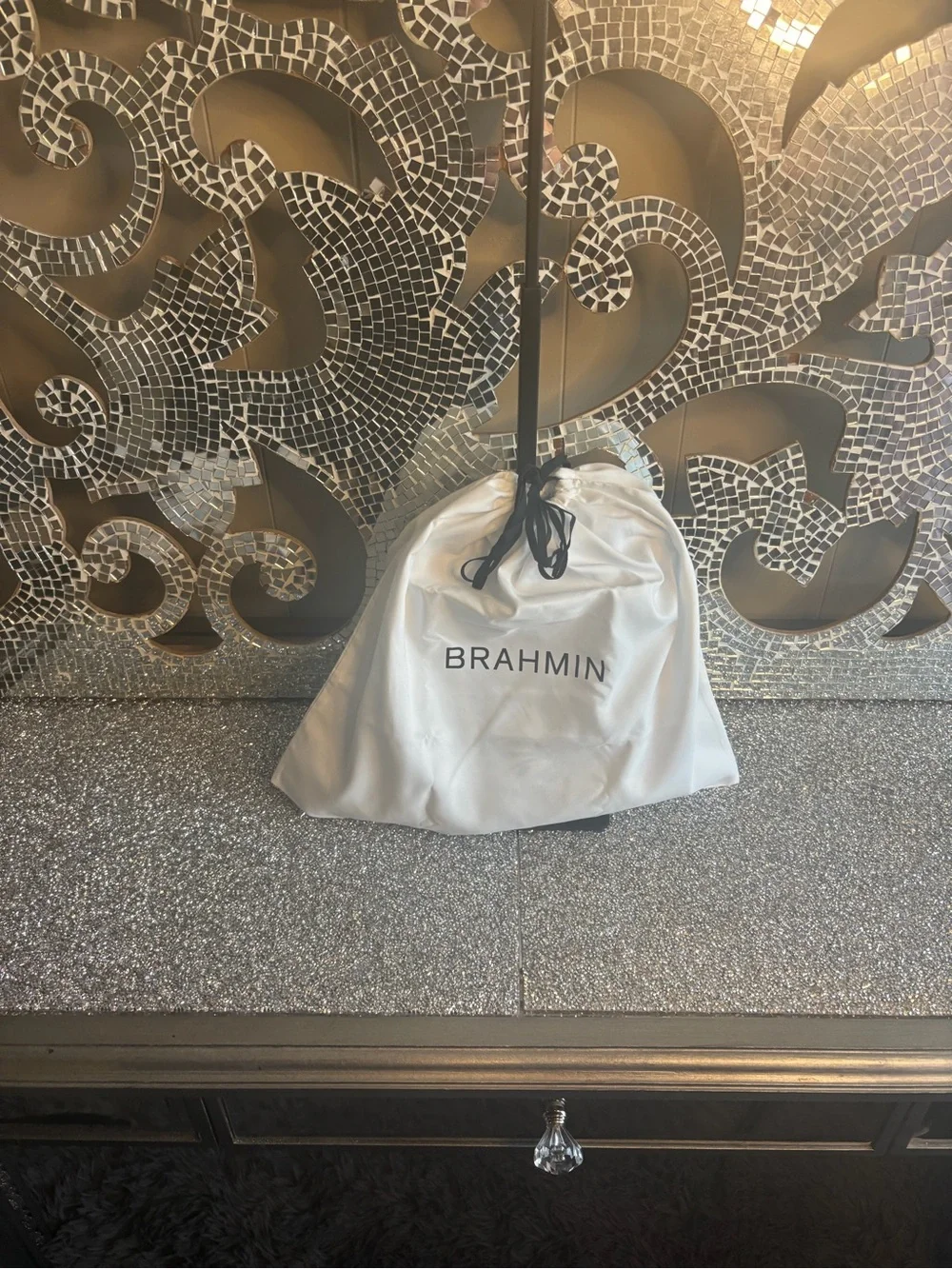 ⭐️Brahmin Lorelei Bellbottom Blue Lucent‎ Leather Shoulder Bag
